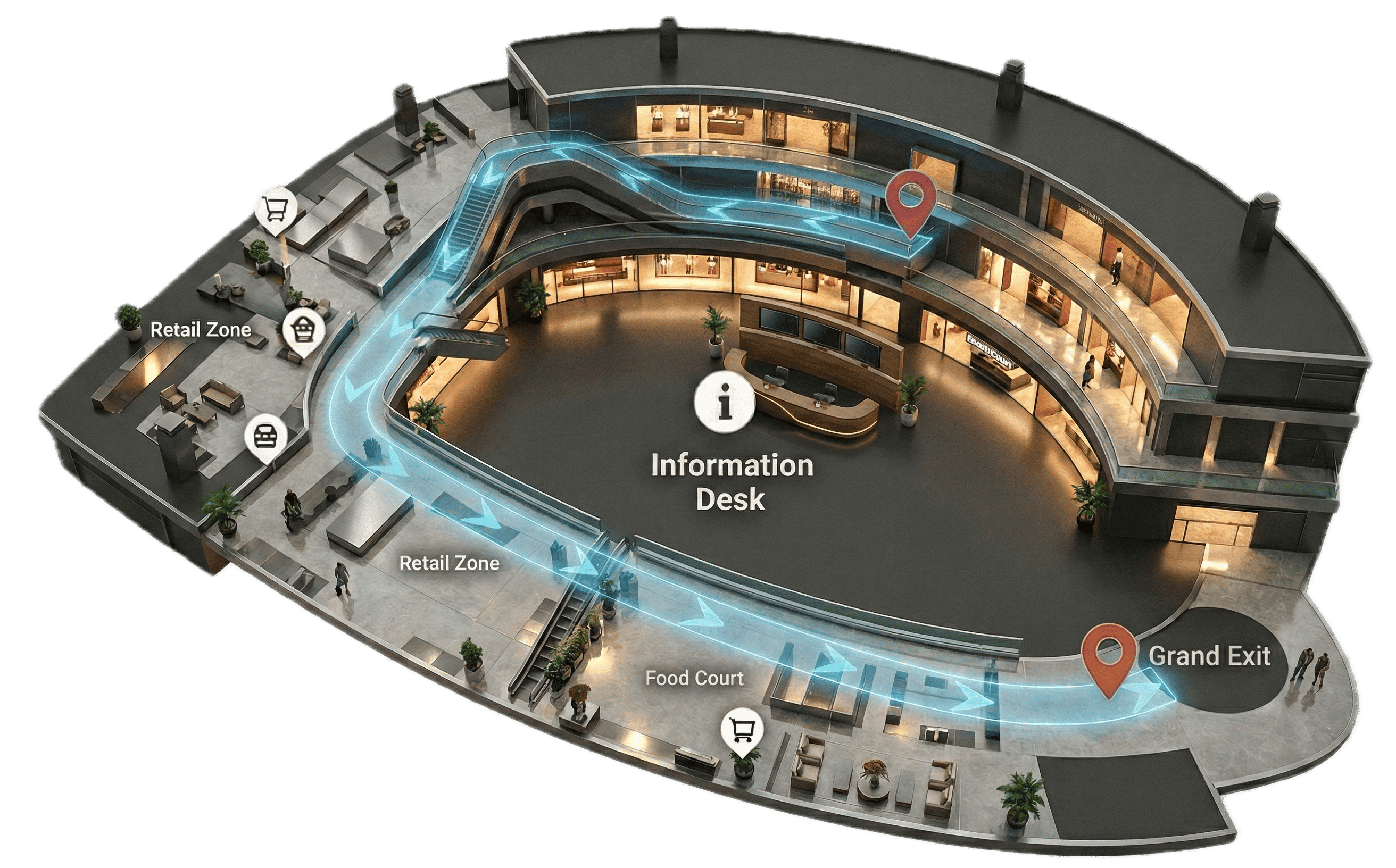 3D Venue Map Interface